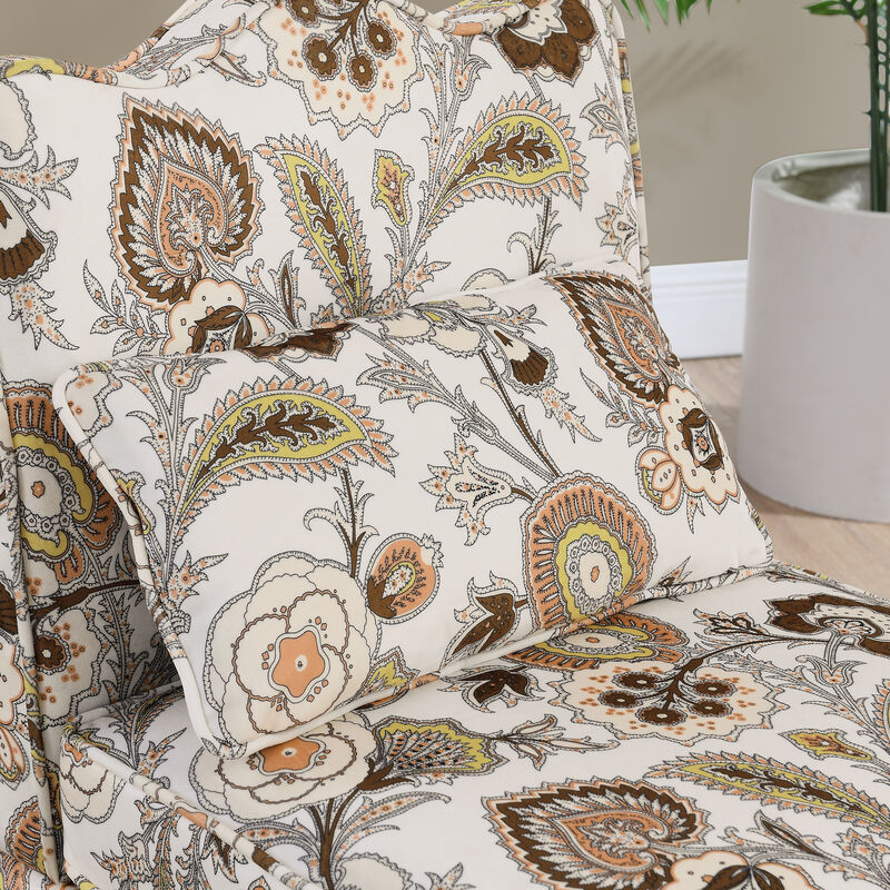 Merax Floral Dining Chair with Soft Seat Cushion and Backrest