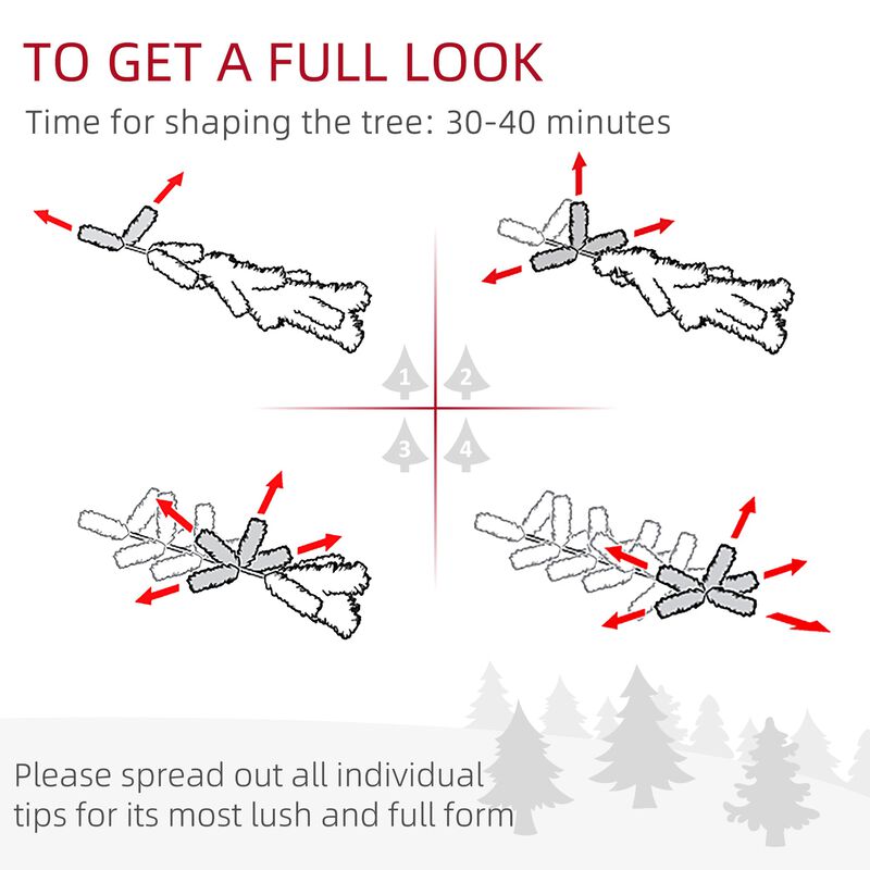 8 ft Artificial Pencil Christmas Tree