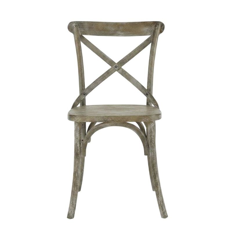 Solid Wood Dining Side Chair with Cushioned Seat for Dining Room, White image number 0