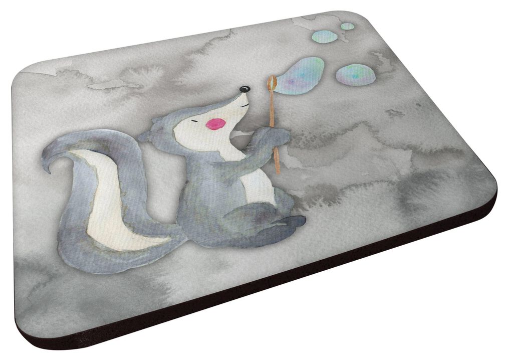 Caroline's Treasures Skunk and Bubbles Watercolor Decorative coasters, 3.5, Multicolor