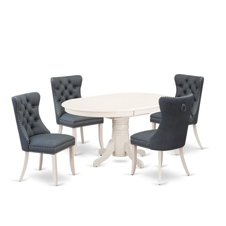 East West Furniture 5 Piece Dinette Set