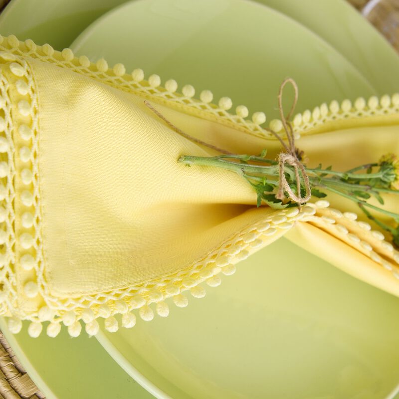 Cotton Linen Dinner Napkins - Maddie