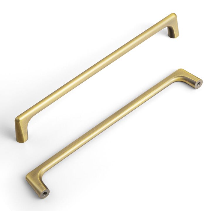 Goo-Ki 6 Pack Brushed Bronze Cabinet pulls,7.6 inch(192mm) Hole Center Zinc Alloy Drawer Pulls,6 Pack