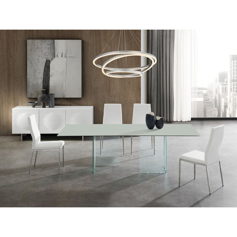 Casabianca Home Miami Dining Table White Top