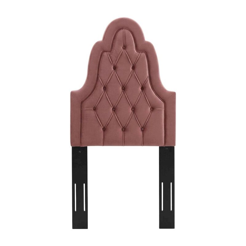 Tufted Twin Velvet Headboard in Performance Fabric with Soft Upholstery image number 0