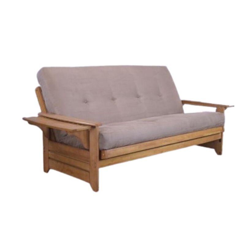 Phoenix Frame-Butternut Finish-Suede Peat Mattress