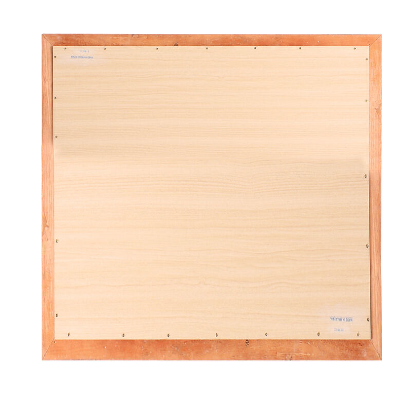 38 in. x 38 in. Classic Square Wood Framed Dresser Mirror image number 3