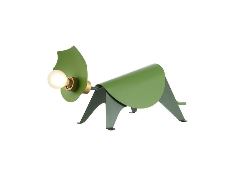 Gretchen Modern Industrial Iron Triceratops LED Kids' Lamp