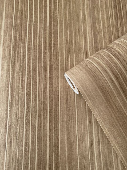 Elegance Vertical Stripe Bronze Brown Wallpaper DWP0352-06