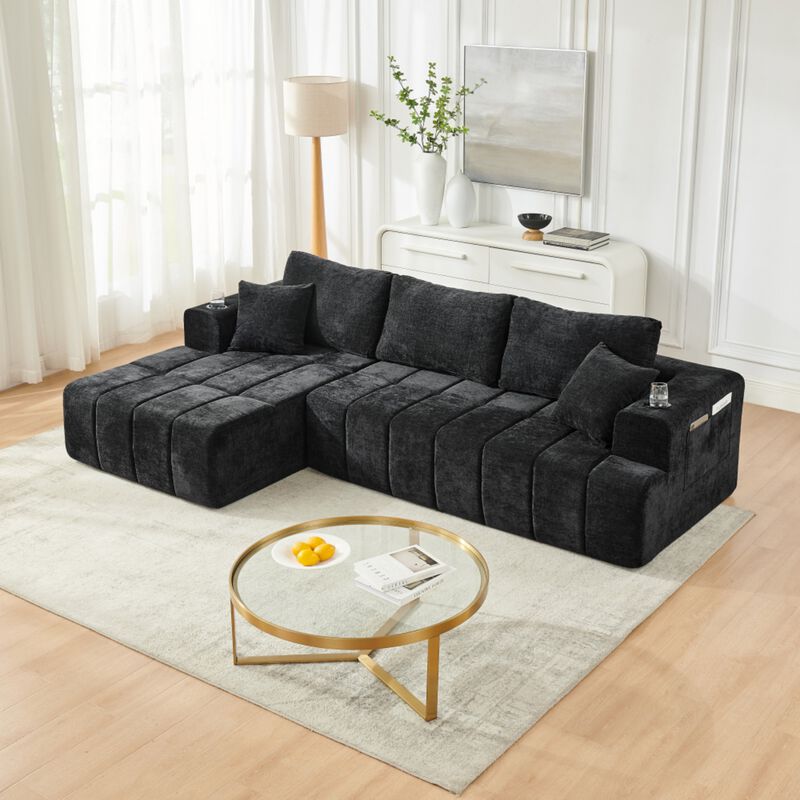 Jigipt L-Shaped Sectional Sofa image number 1