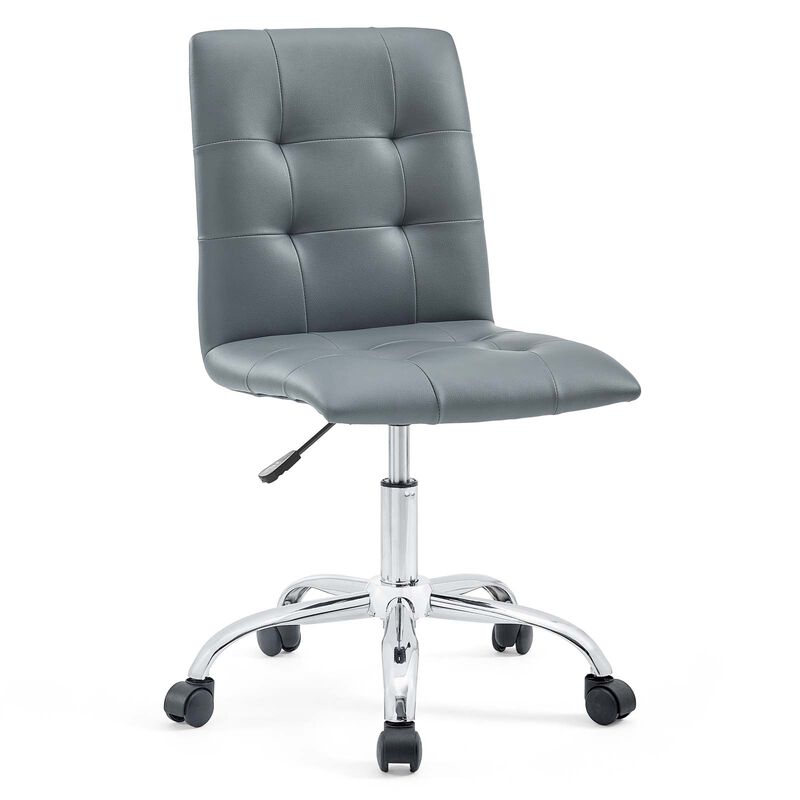 Modway Furniture - Prim Armless Mid Back Office Chair Orange image number 2