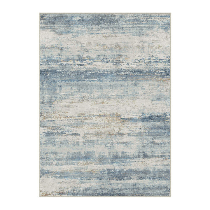 HomeRoots Abstract Washable Area Rug