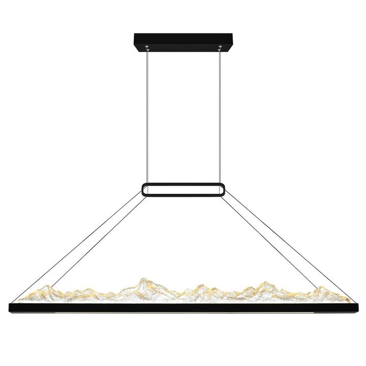 Himalayas Integrated LED Black Island/Pool Table Light