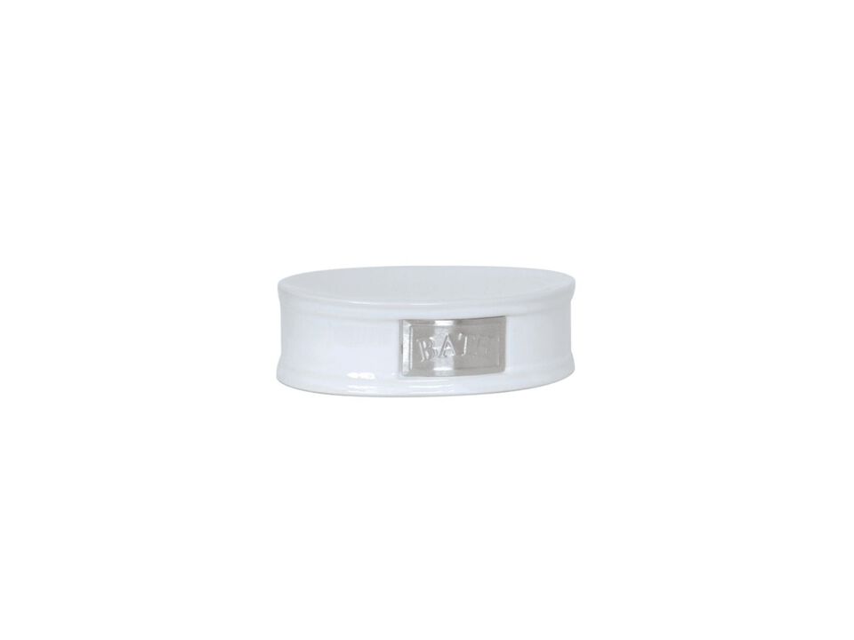 MSV Ceramic Soap Dish ADELAIDE White