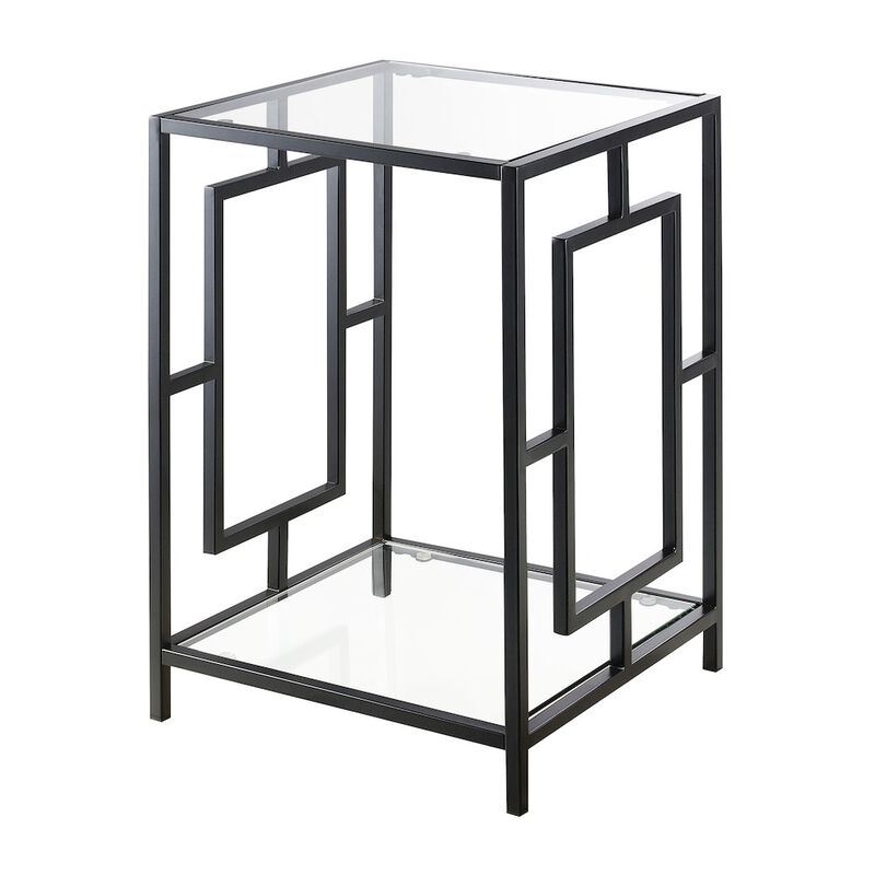 Convenience Concepts Town Square Metal End Table with Shelf