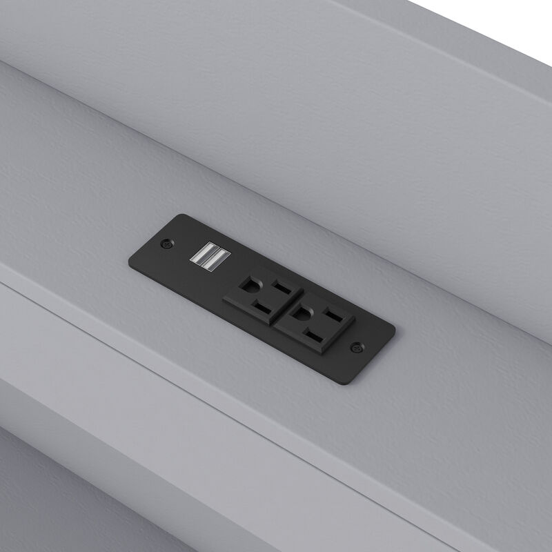 Merax Twin XL Size Platform Bed with Storage LED Headboard