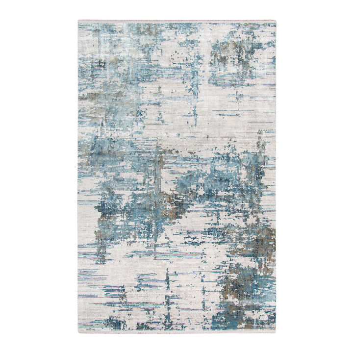 HomeRoots Oriental Hand Woven Area Rug With Fringe