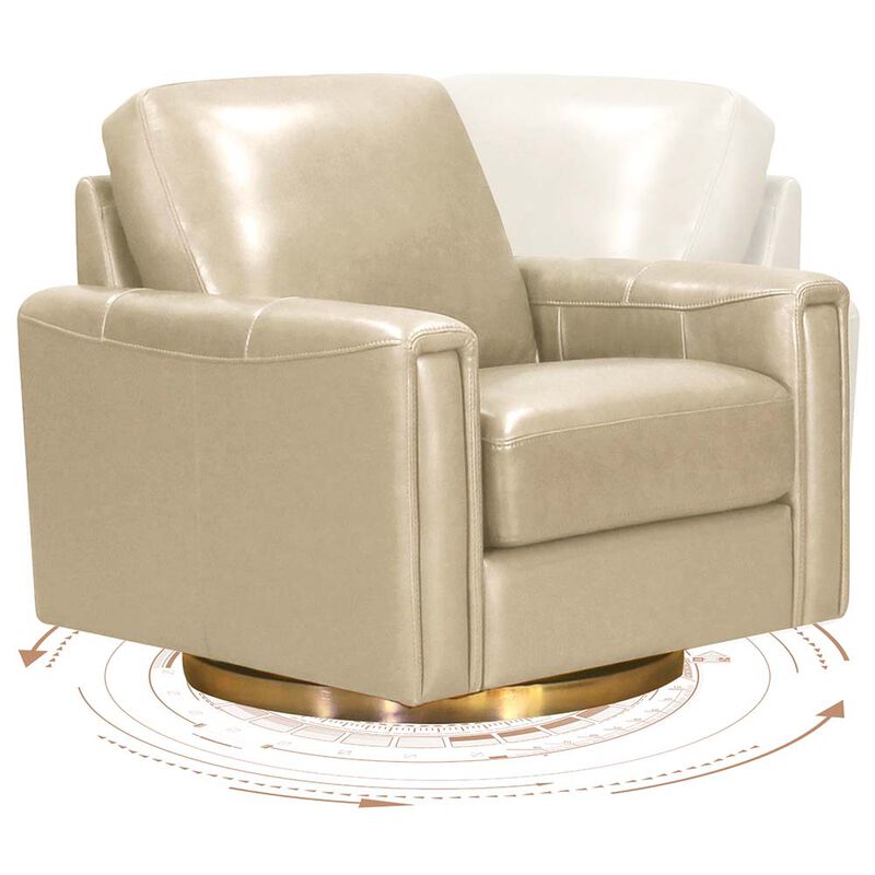 Hayward Swivel Leather Chair