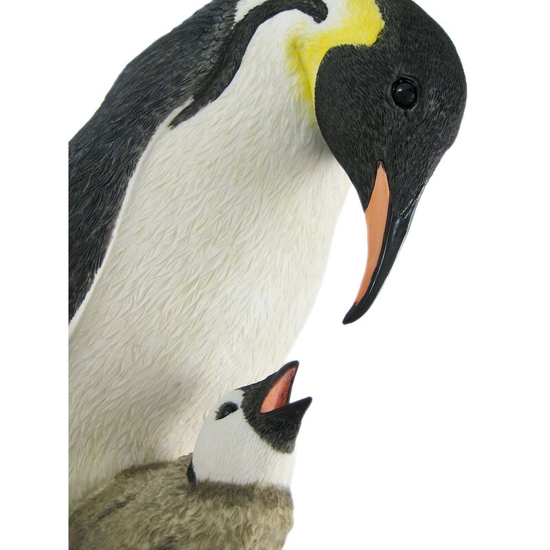 Mother And Child Penguin Statue Baby Chick image number 3