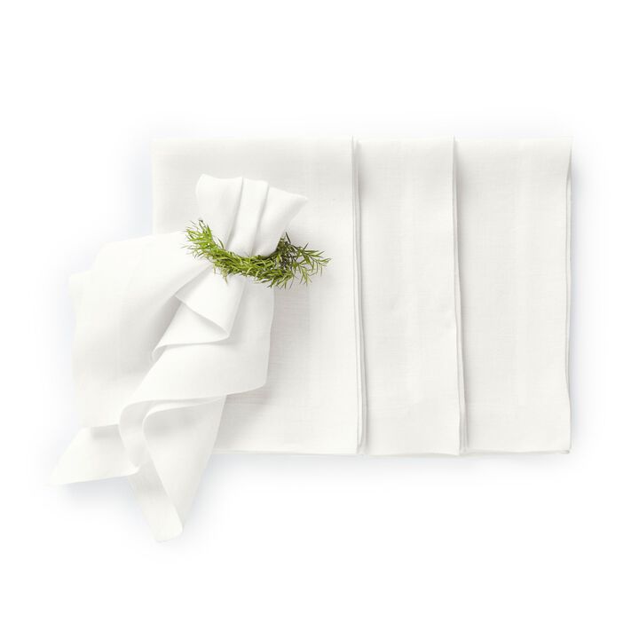 Solino Home 100% Pure Linen Dinner Napkins 22 x 22 Inch Set of 4 - Sonoma