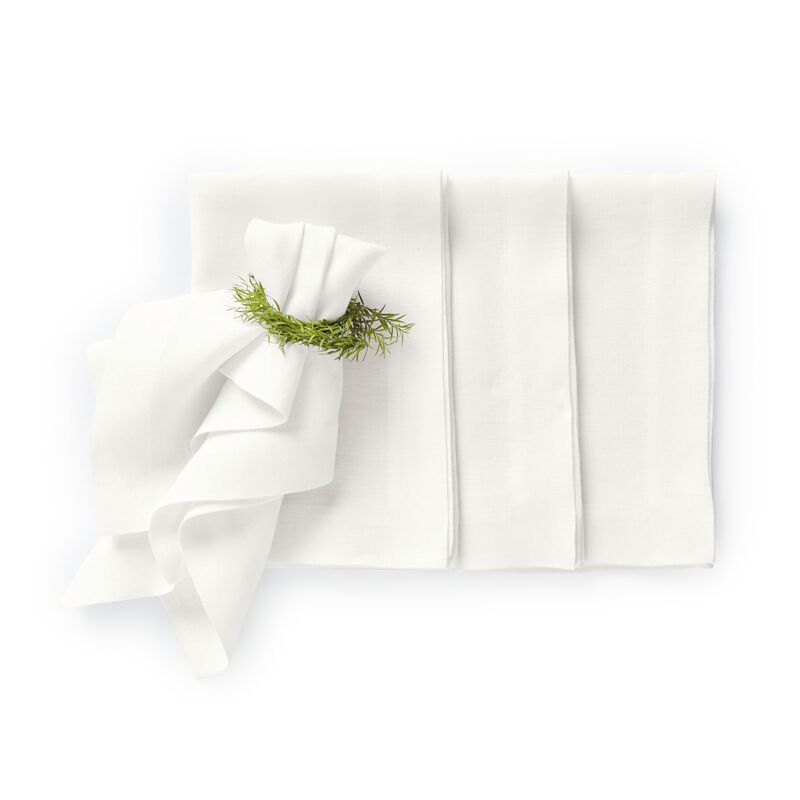 Solino Home 100% Pure Linen Dinner Napkins 22 x 22 Inch Set of 4 - Sonoma