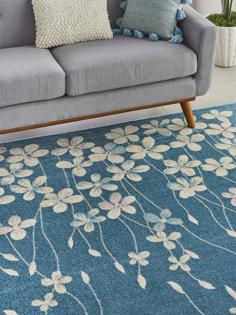 Tranquil TRA04 Turquoise 8'10" x 11'10" Rug image number 8