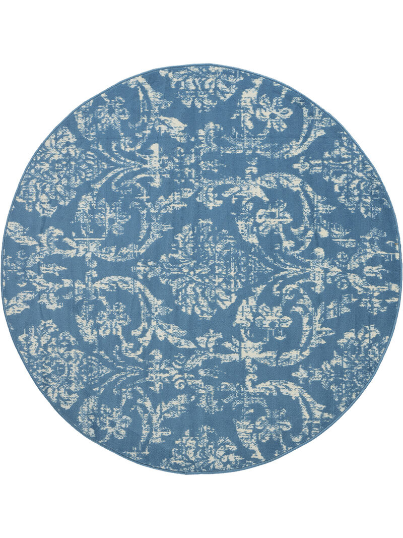 Jubilant JUB09 Blue 5'3" x Round Rug