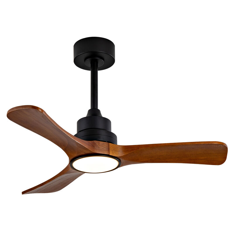 ELEMENT ACE 36-Inch Ceiling Fan with Integrated 3-Color Temperature LED Light, 6-Speed Remote Control, Reversible Blades, Quiet DC Motor for Bedrooms and Small Spaces image number 9