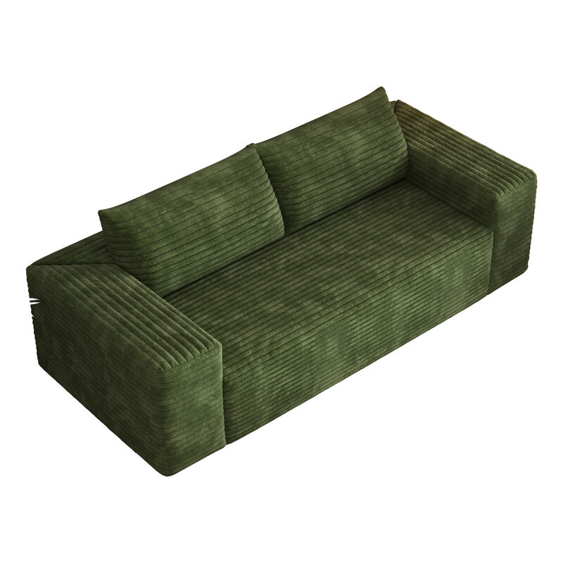 Whisen 78.8" Sofa, 3-Seat Cotton Deep Seat Couch for Living Room Bedroom image number 6