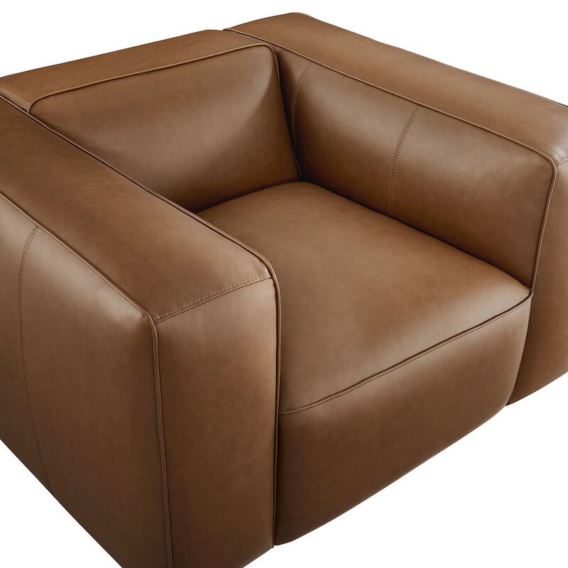 Auren Upholstered Vegan Leather Modular Armchair image number 6