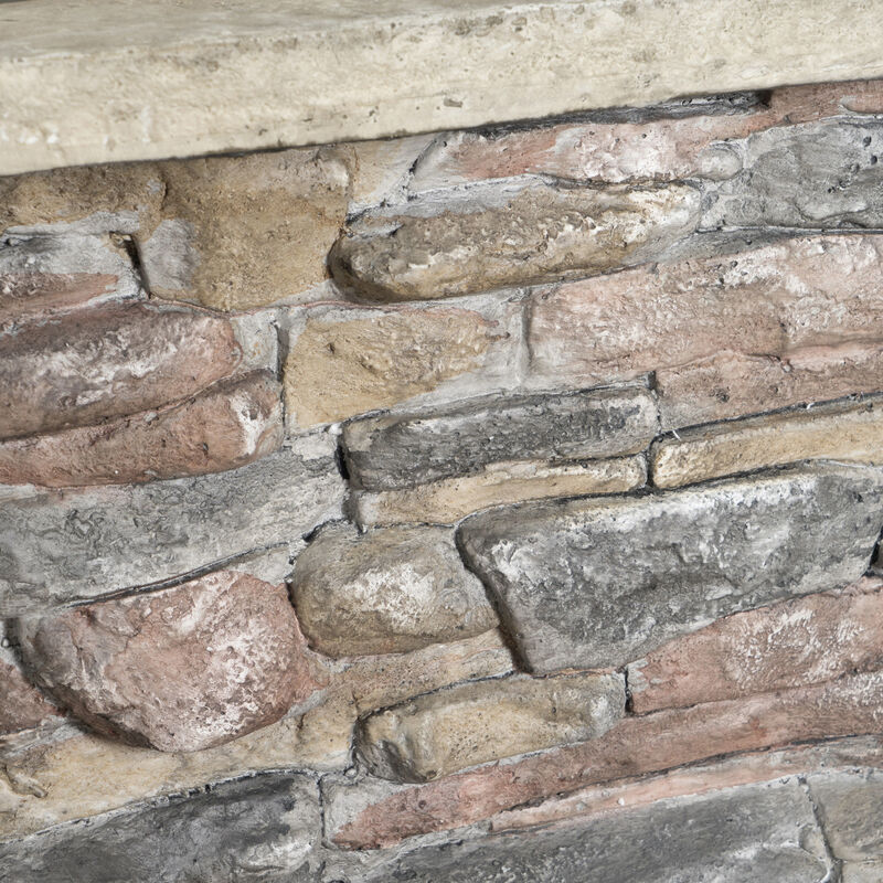 Christopher Knight Home Loja Outdoor Lightweight Concrete Wood Burning Square Fire Pit image number 6