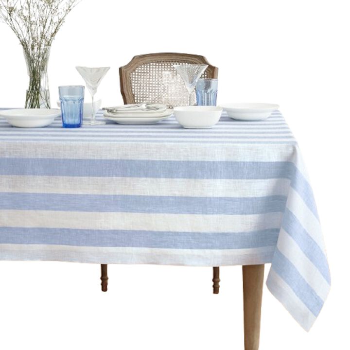 Linen Tablecloth - Cabana Stripe