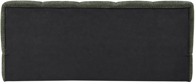 Meridian Furniture Carlin Olive Chenille Fabric Queen Bed