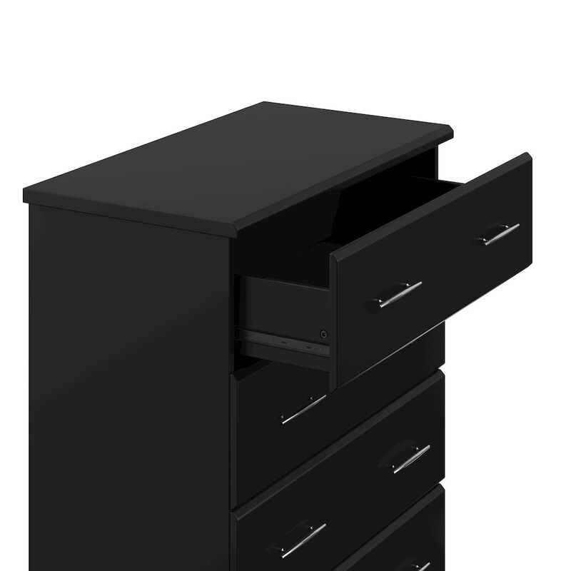 Storkcraft Brookside 4 Drawer Chest (Black) &ndash; GREENGUARD Gold Certified