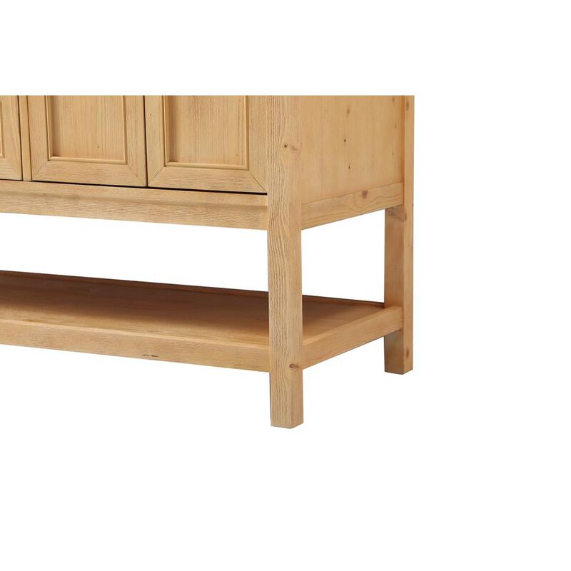 Elegant Kitchen and Bath 60 inch double bathroom vanity in natural wood