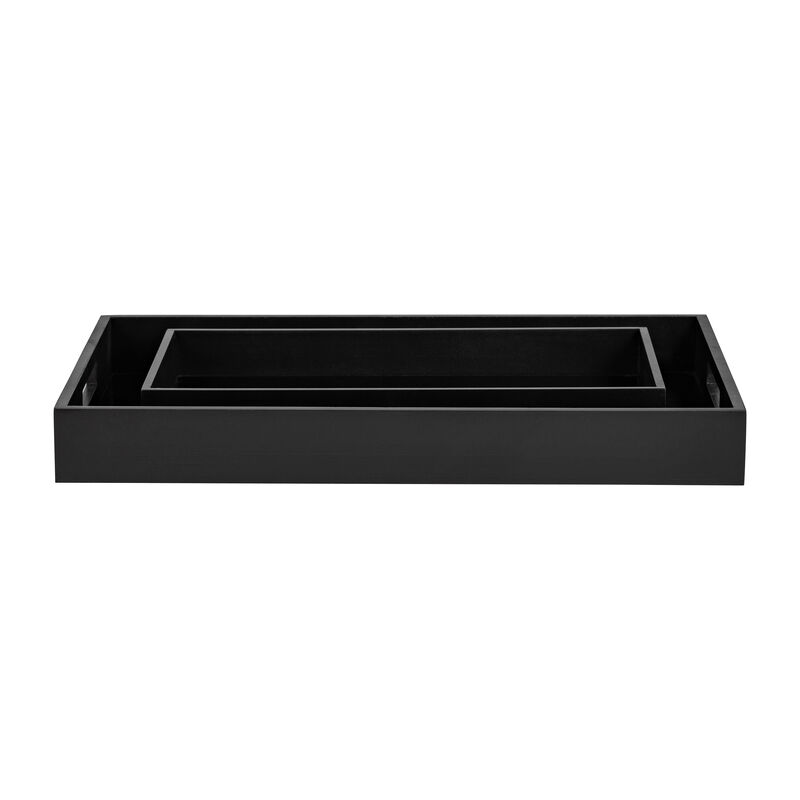 Bayburn S/2 Rect. Trays Black image number 2