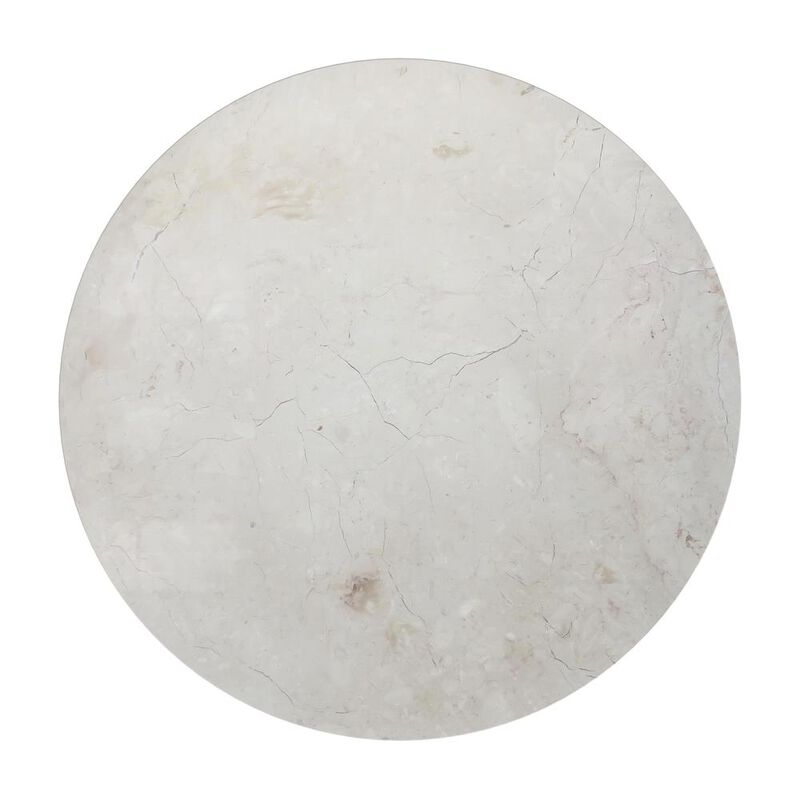 Butler Specialty Danielle Marble 24 Pedestal Side Table, Black