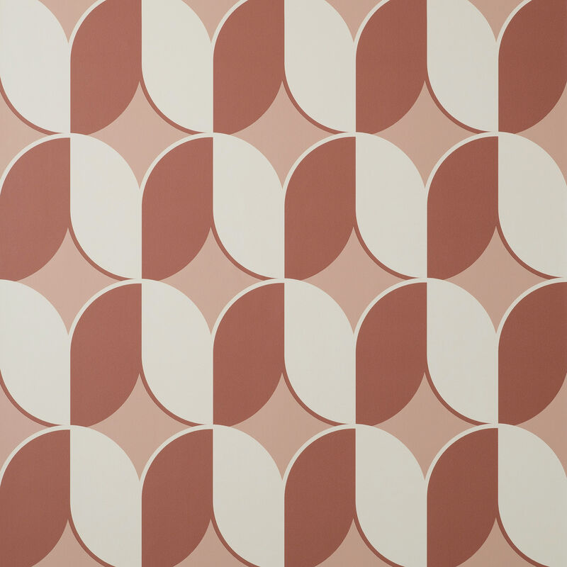 Lindy Blush Retro Geo Wallpaper image number 0