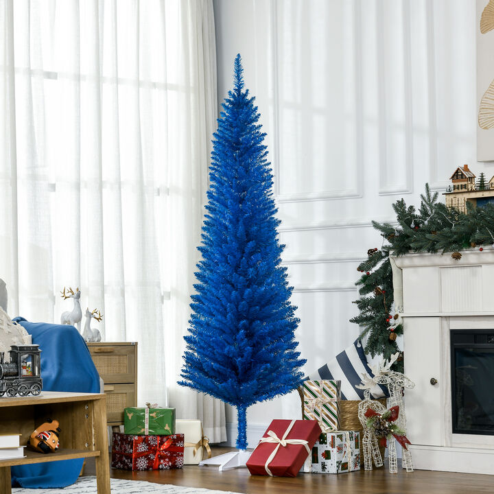 BreeBe 6' Slim Christmas Tree with Realistic Branch Tips