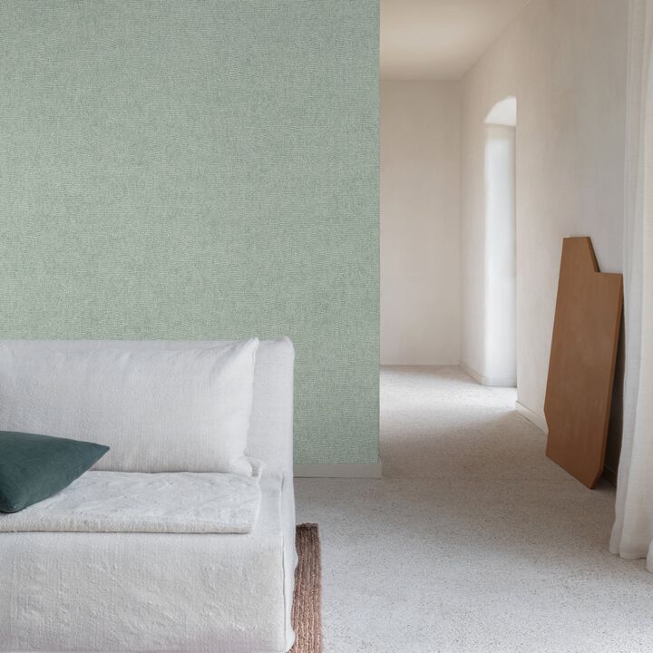 Surfaces Faux Unis Natural Blue Wallpaper SF1226