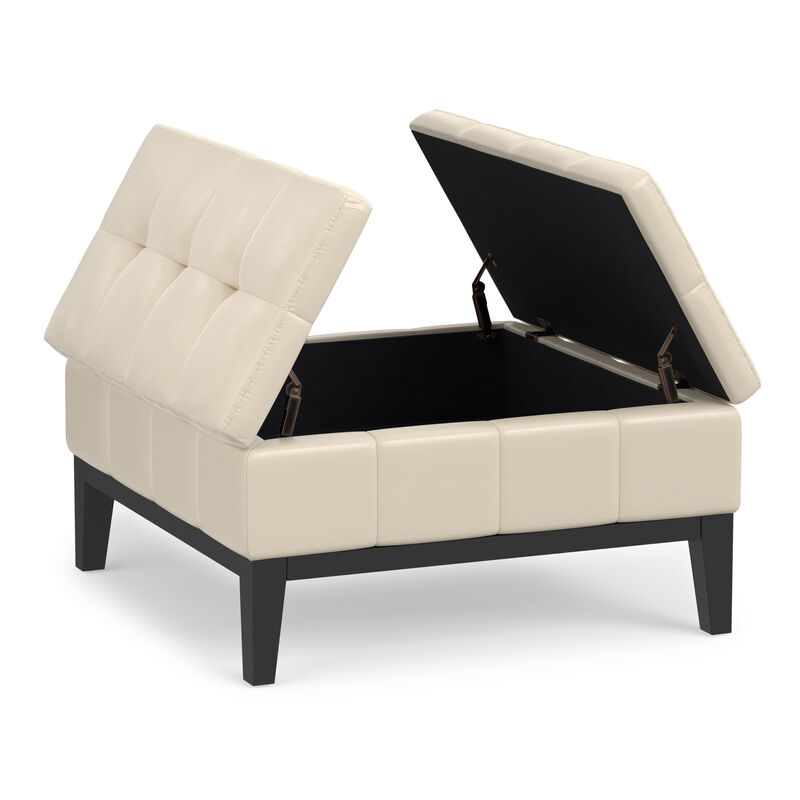Simpli Home Dover Square Coffee Table Storage Ottoman image number 3