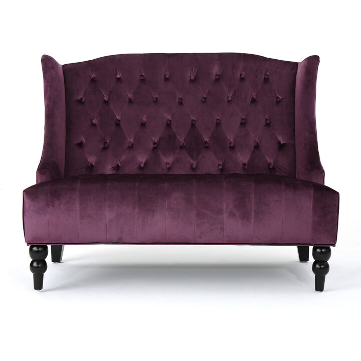 Merax Modern Velvet Loveseat Sofa