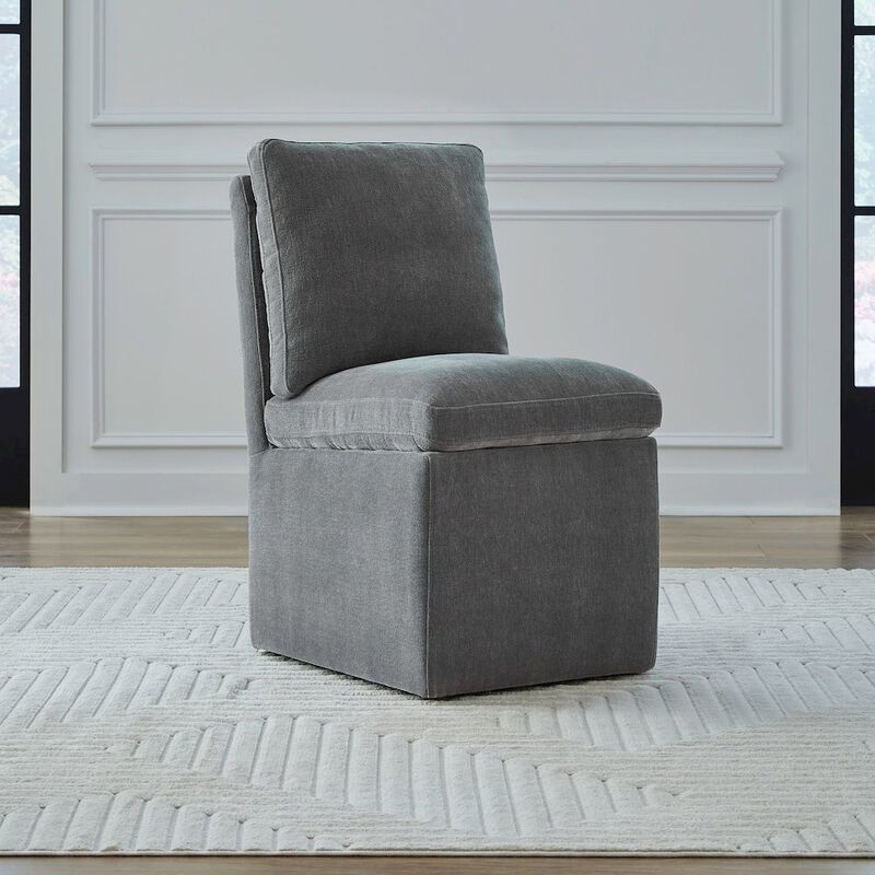 Liberty Furniture Accent Dining Chair with Castors - Squared Back - Ivory Upholstry image number 8