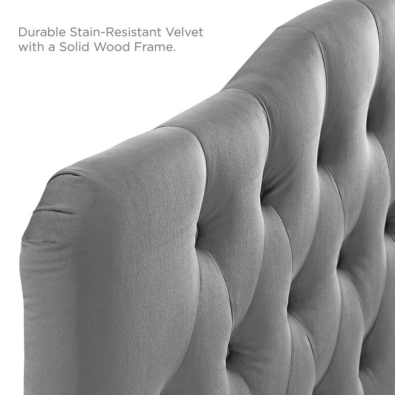 Annabel Diamond Tufted Performance Velvet King Headboard image number 4