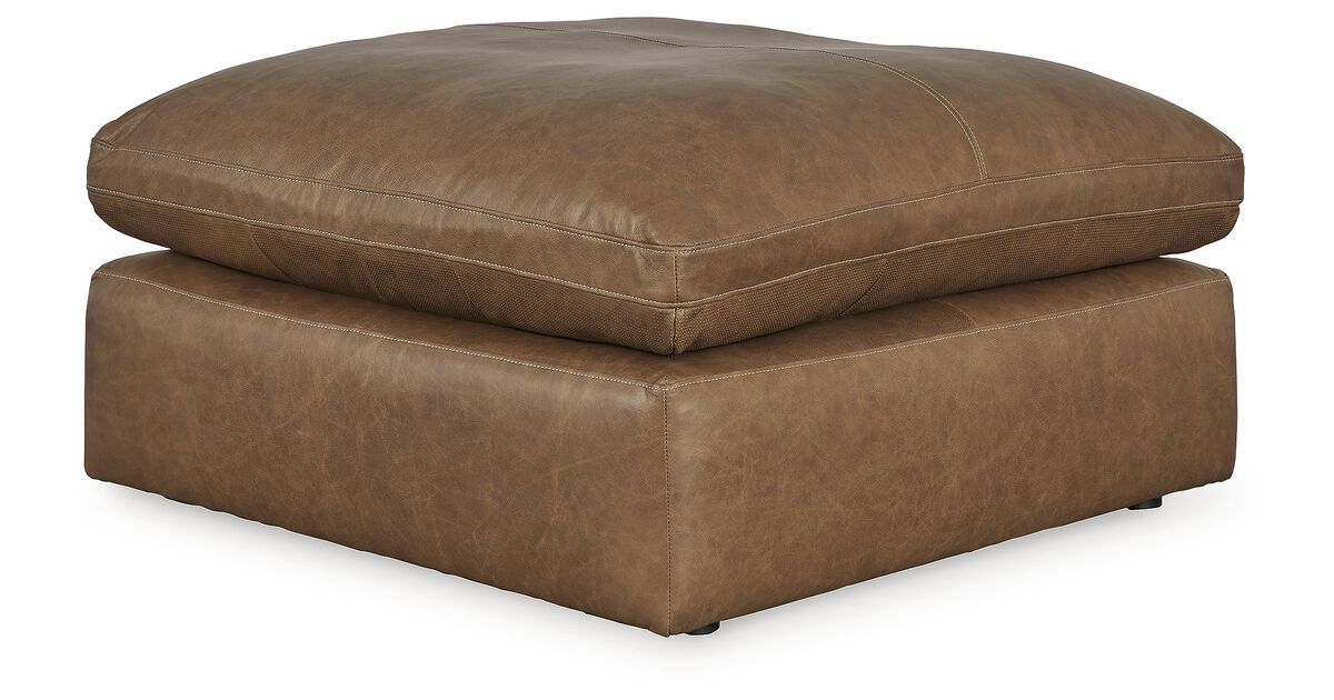 Emilia Oversized Leather Ottoman