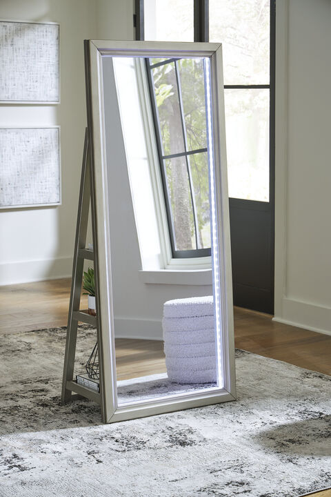 Evesen Floor Mirror with Storage