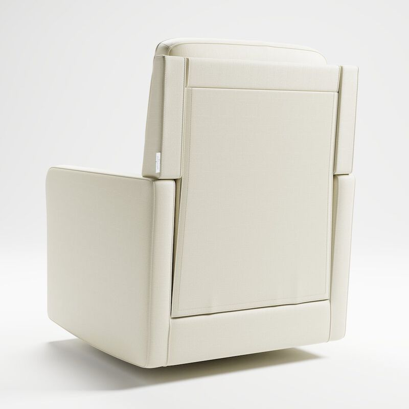 Storkcraft Beckett Upholstered Nursery Swivel Glider (Pearl)