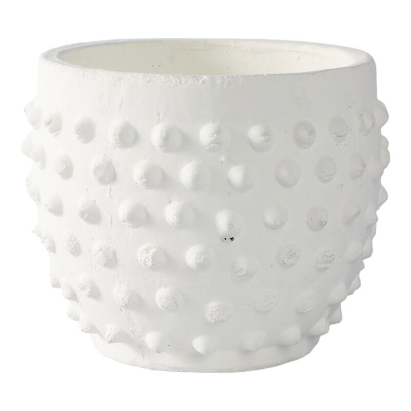 8" Bubble Rough Finish Planter,white image number 1