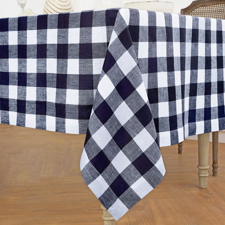 Linen Tablecloth - Buffalo Check