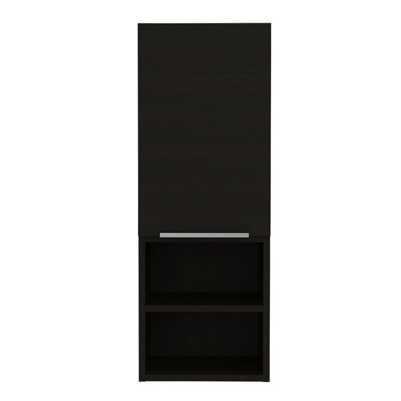 Streamdale Kingston Rectangle 2-Shelf Medicine Cabinet Black Wengue